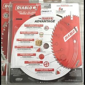 NEW D1244X Diablo 12In 44 Tooth General Purpose Wood Saw Blade